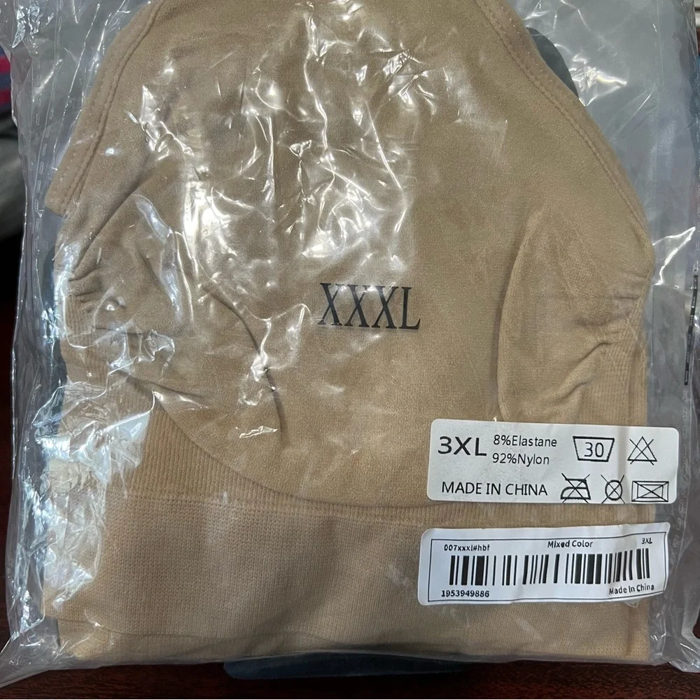 Bras 3XL:‎ Nude-White-Black (New in original packaging)